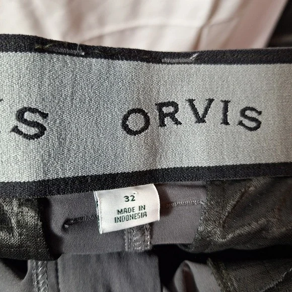 ORVIS Lightweight Tech Cargo Short Sz 32 (34) Gray Stretch Performance Hiking - Picture 4 of 7